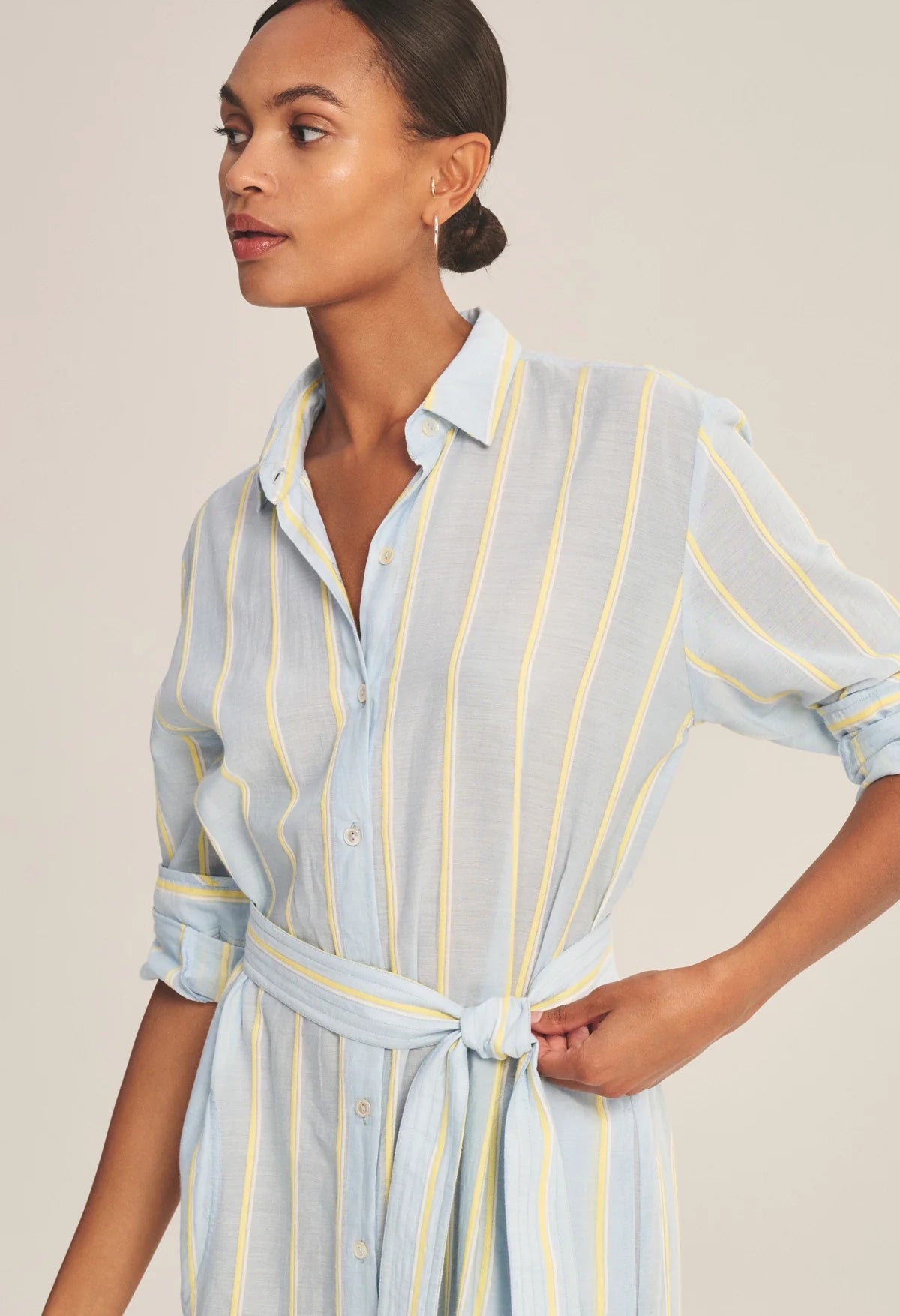 Kimora Yarn Dyed Stripes Dress