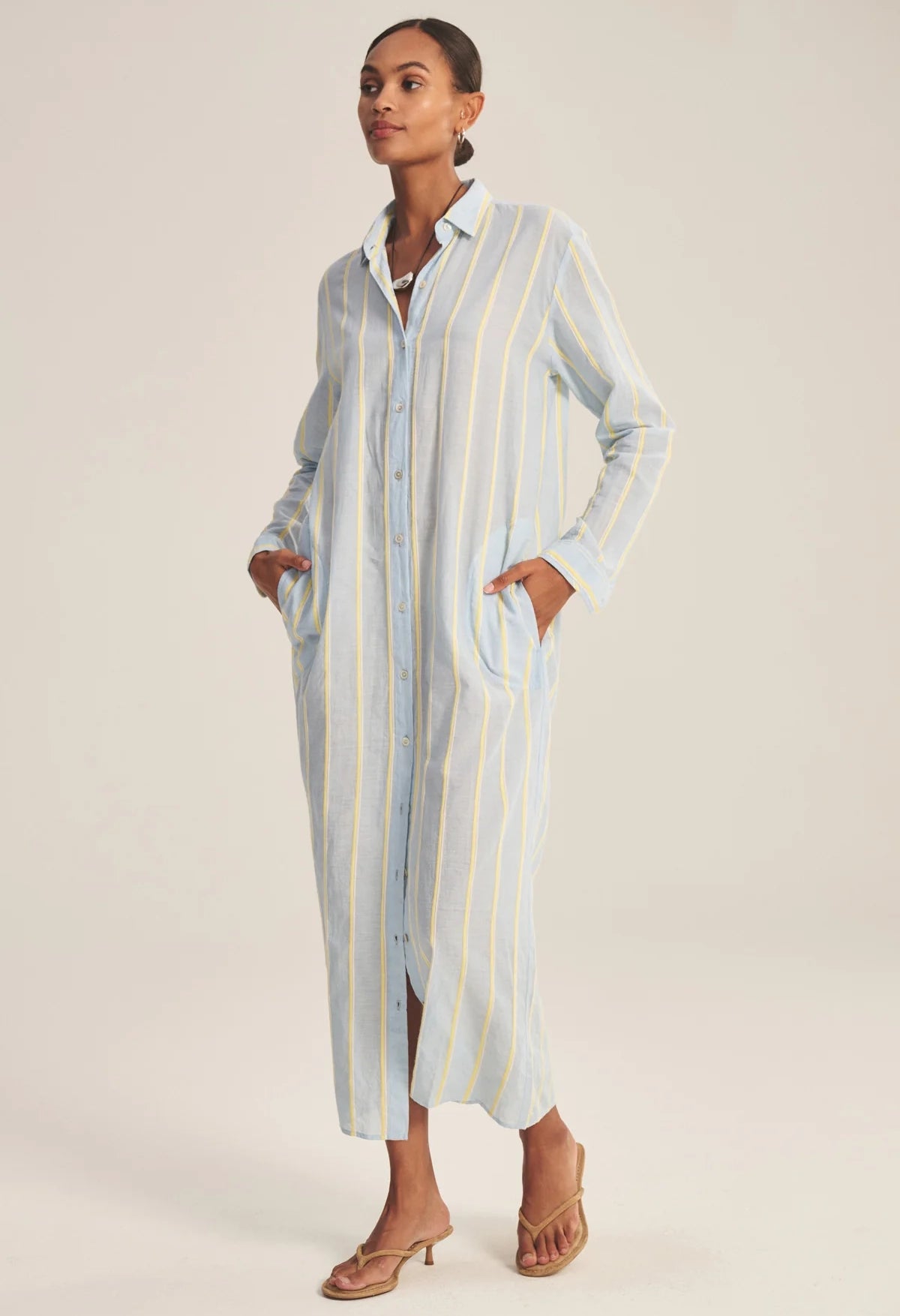 Kimora Yarn Dyed Stripes Dress