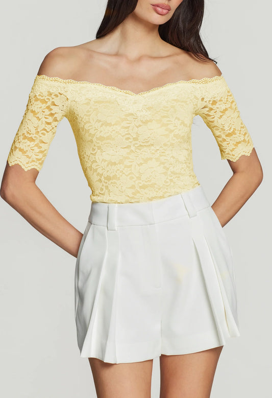 Kovi Lace Off Shoulder Top