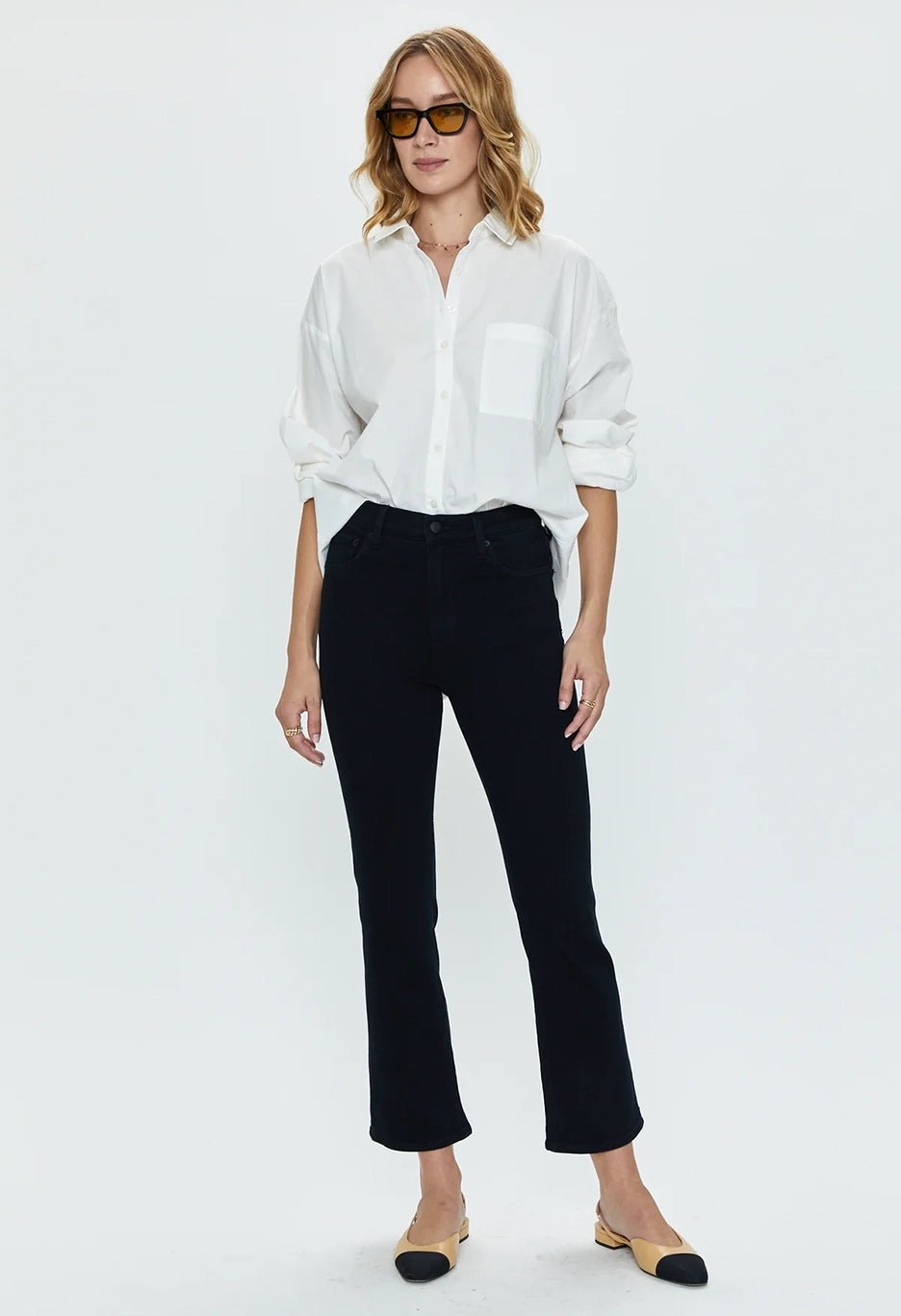 High Rise Crop Boot Pant