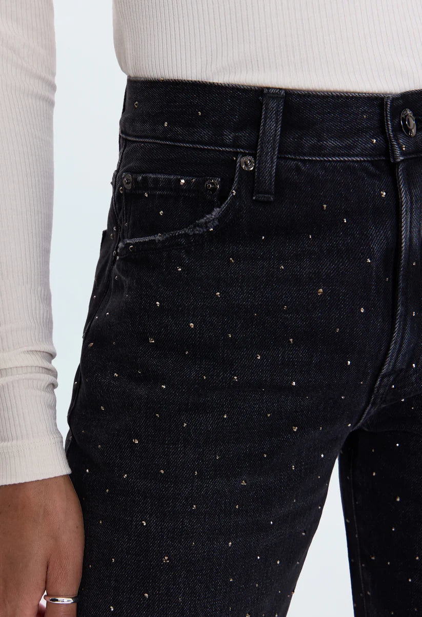 Lexi Mid Rise Bowed Straight