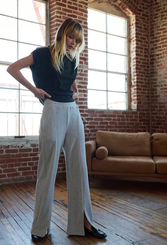Lincoln Front Slit Knit Pant