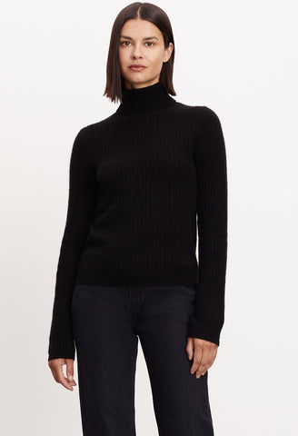 Lori Cashmere Mockneck Sweater
