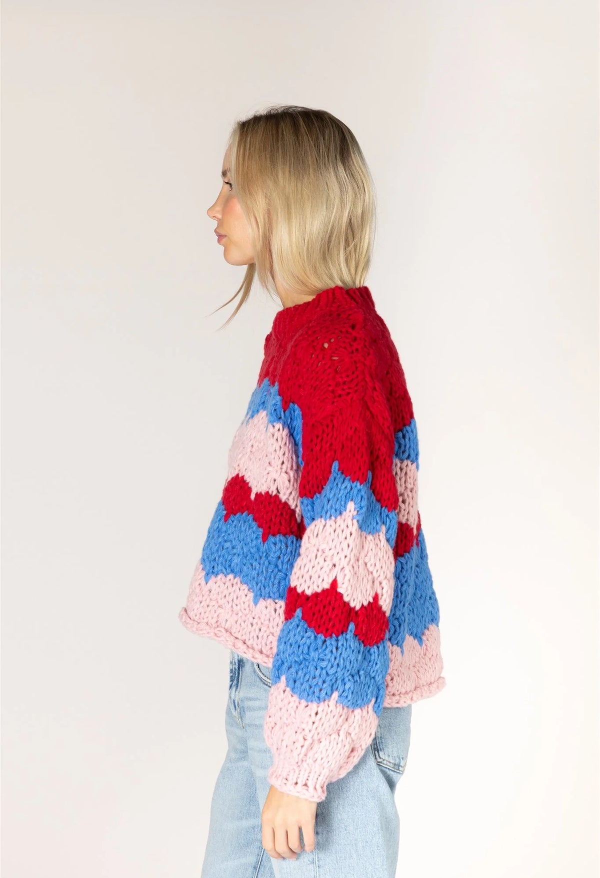 Lynn Hand Knit Stripe Sweater