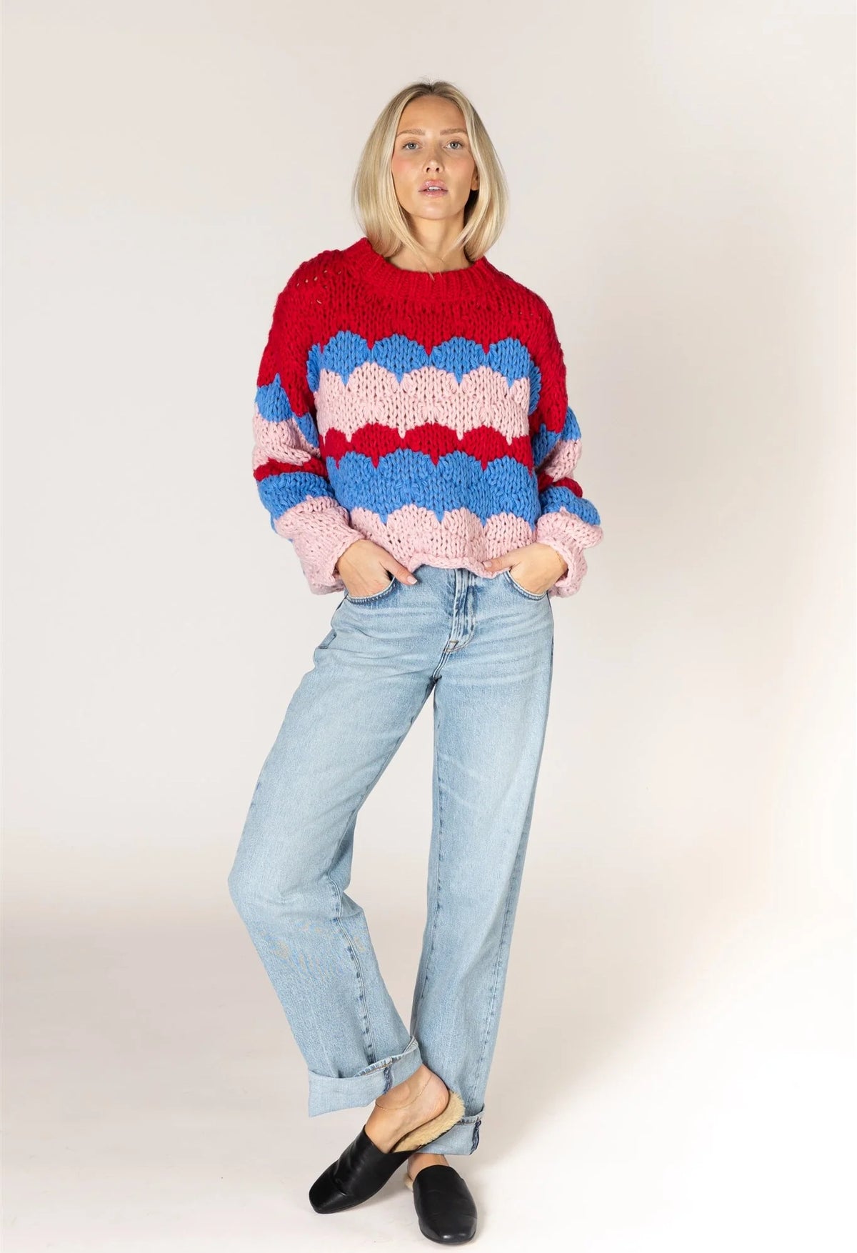 Lynn Hand Knit Stripe Sweater