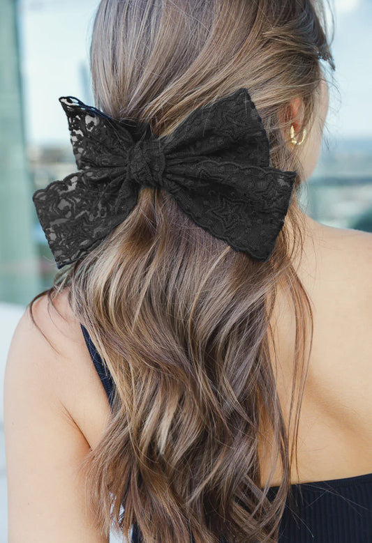 Lace Bow Barrette