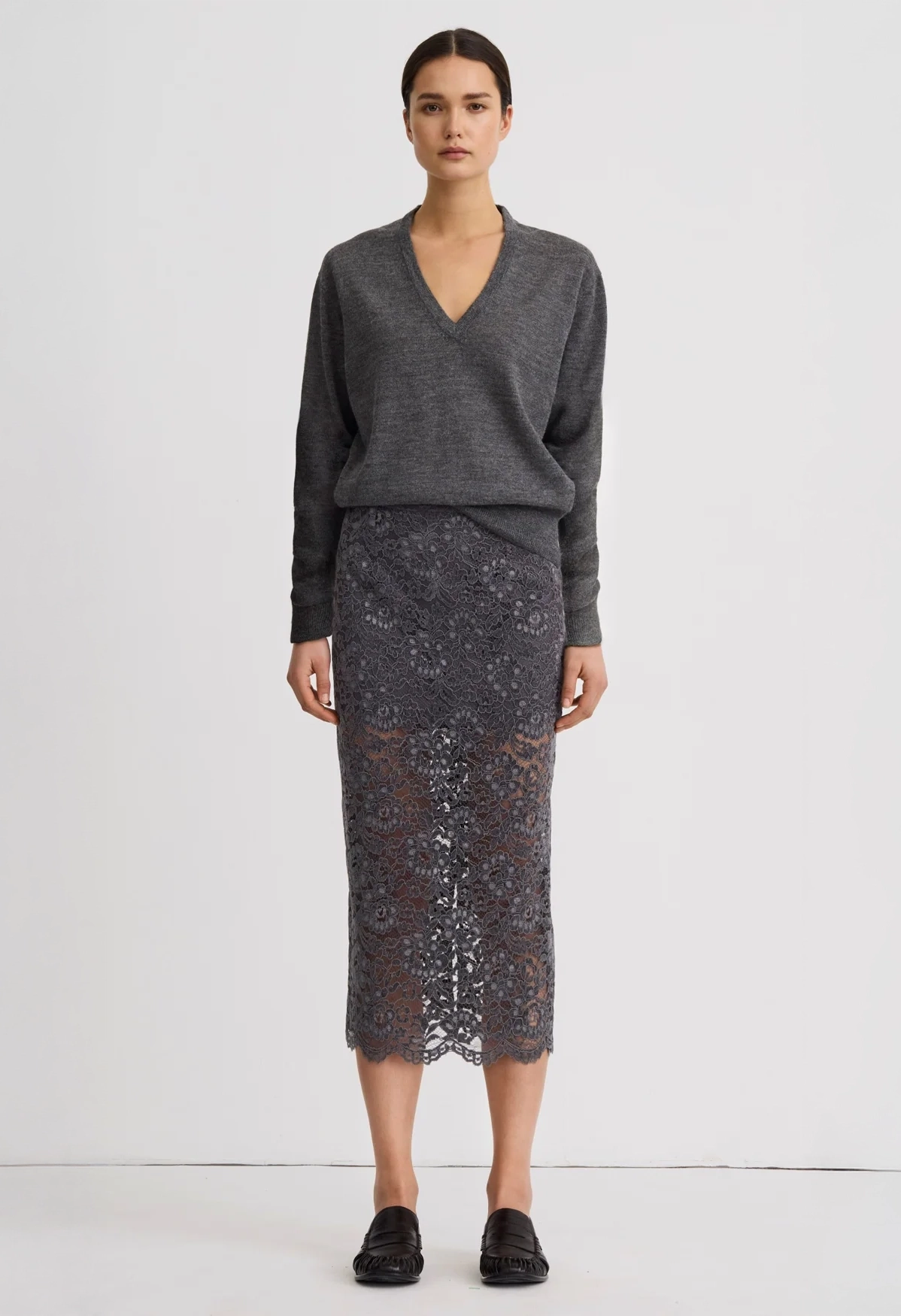 Lace Pencil Skirt