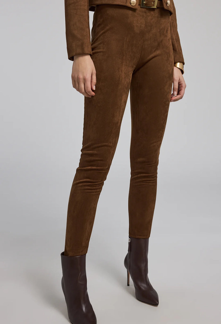 Lennon Belted Vegan Suede Legging