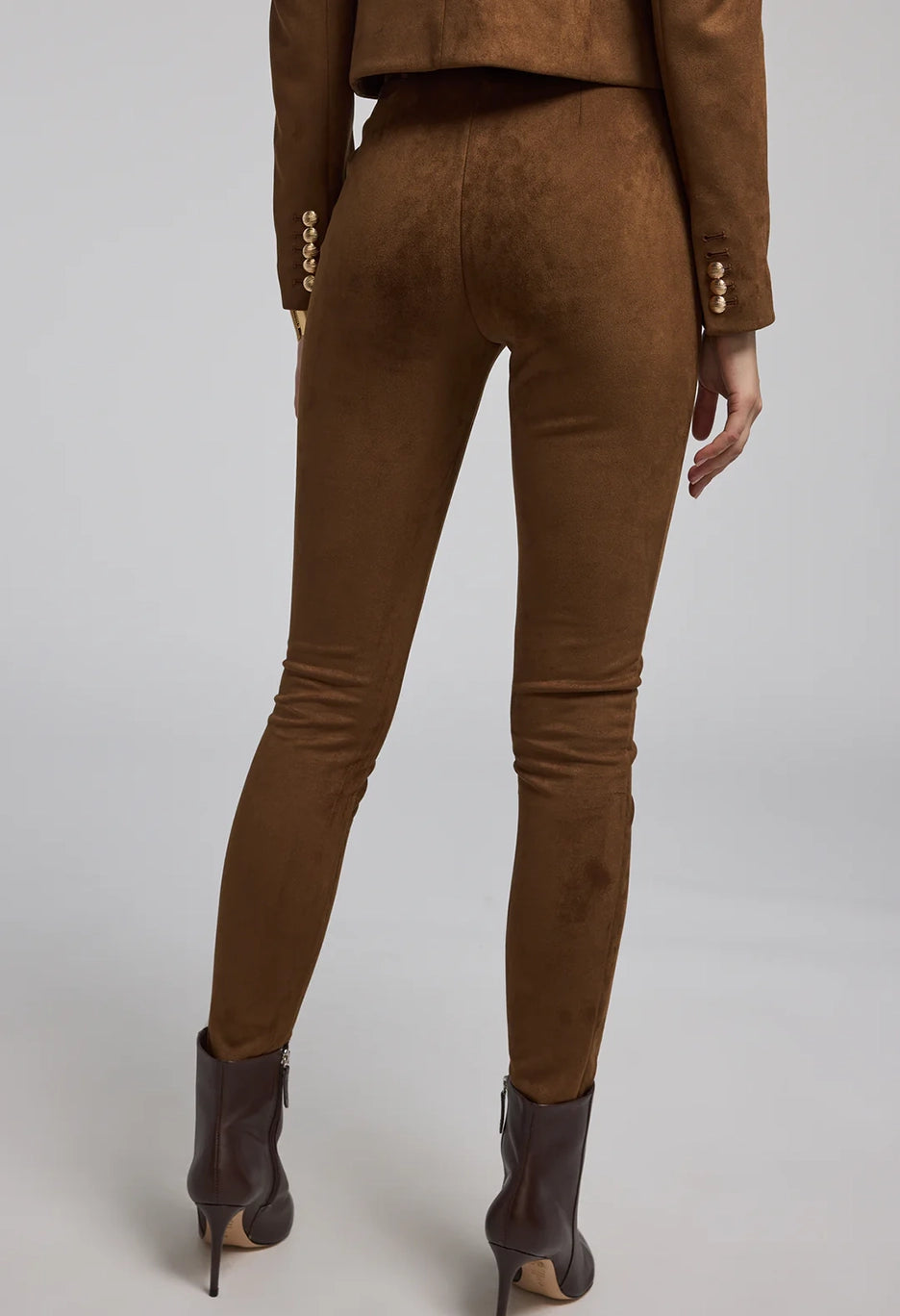 Lennon Belted Vegan Suede Legging