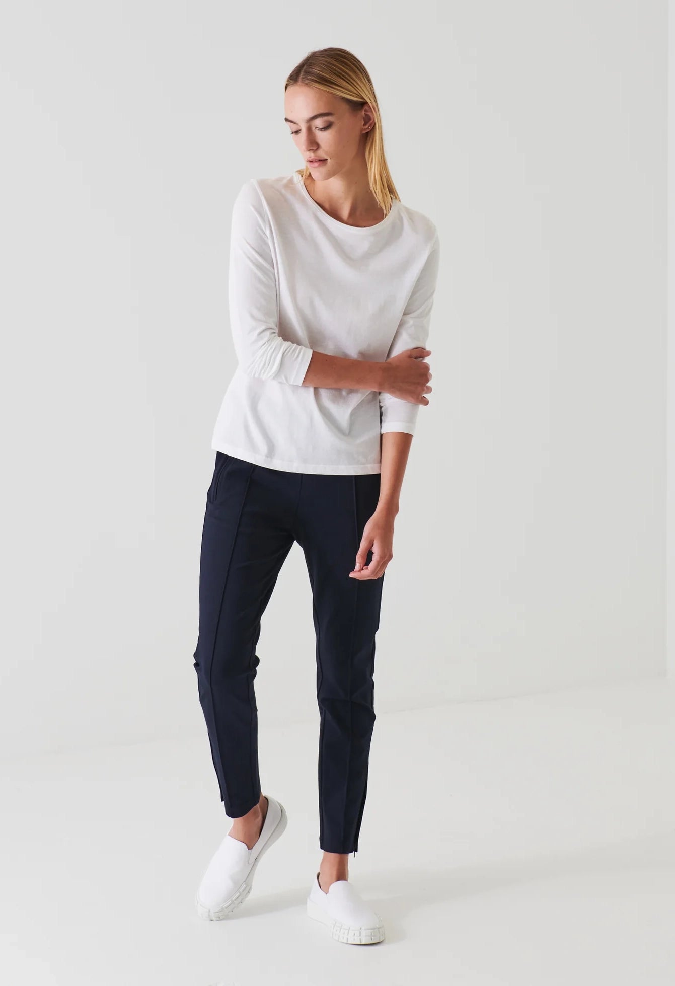Long Sleeve Lightweight Pima Cotton T-Shirt