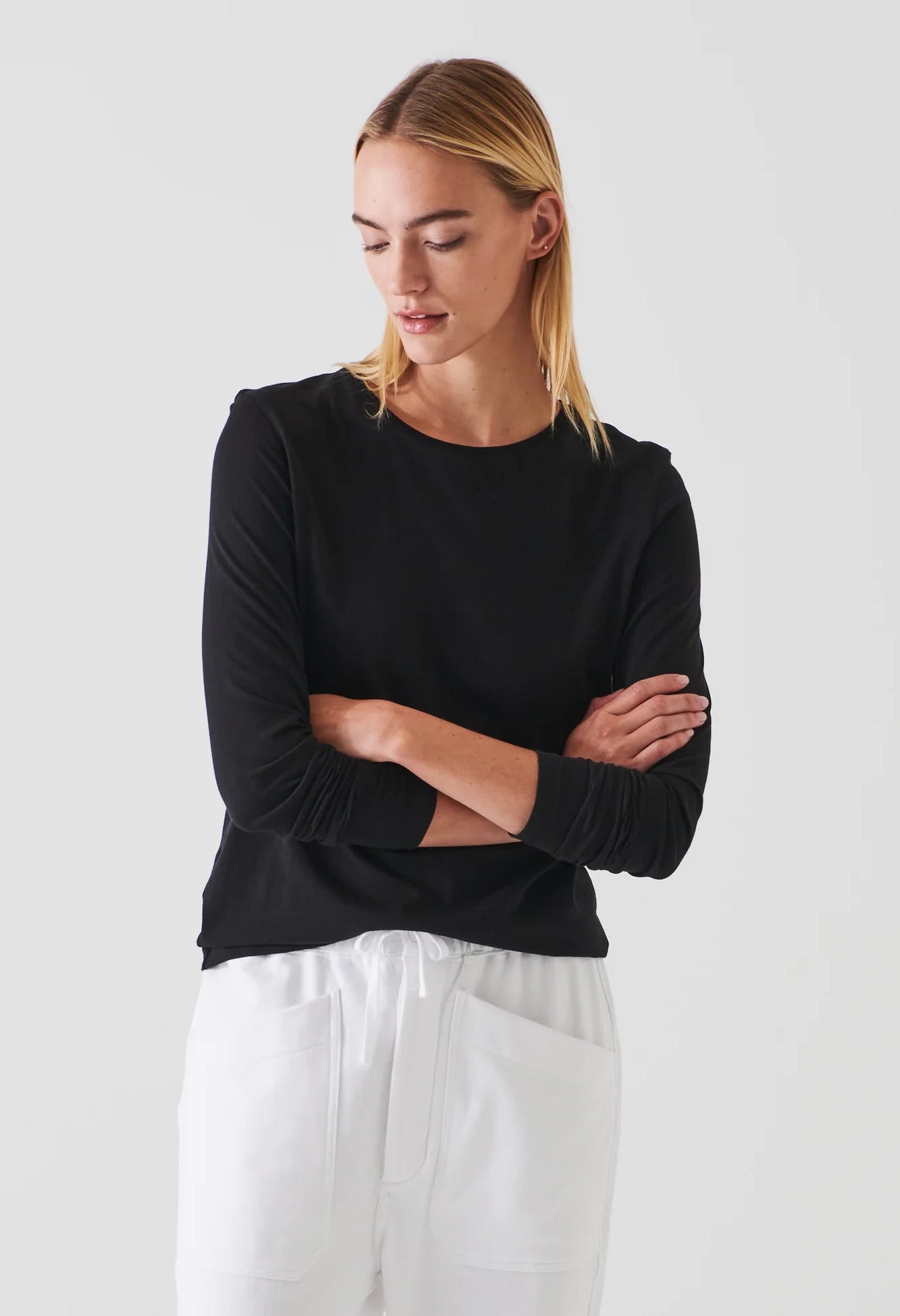 Long Sleeve Lightweight Pima Cotton T-Shirt
