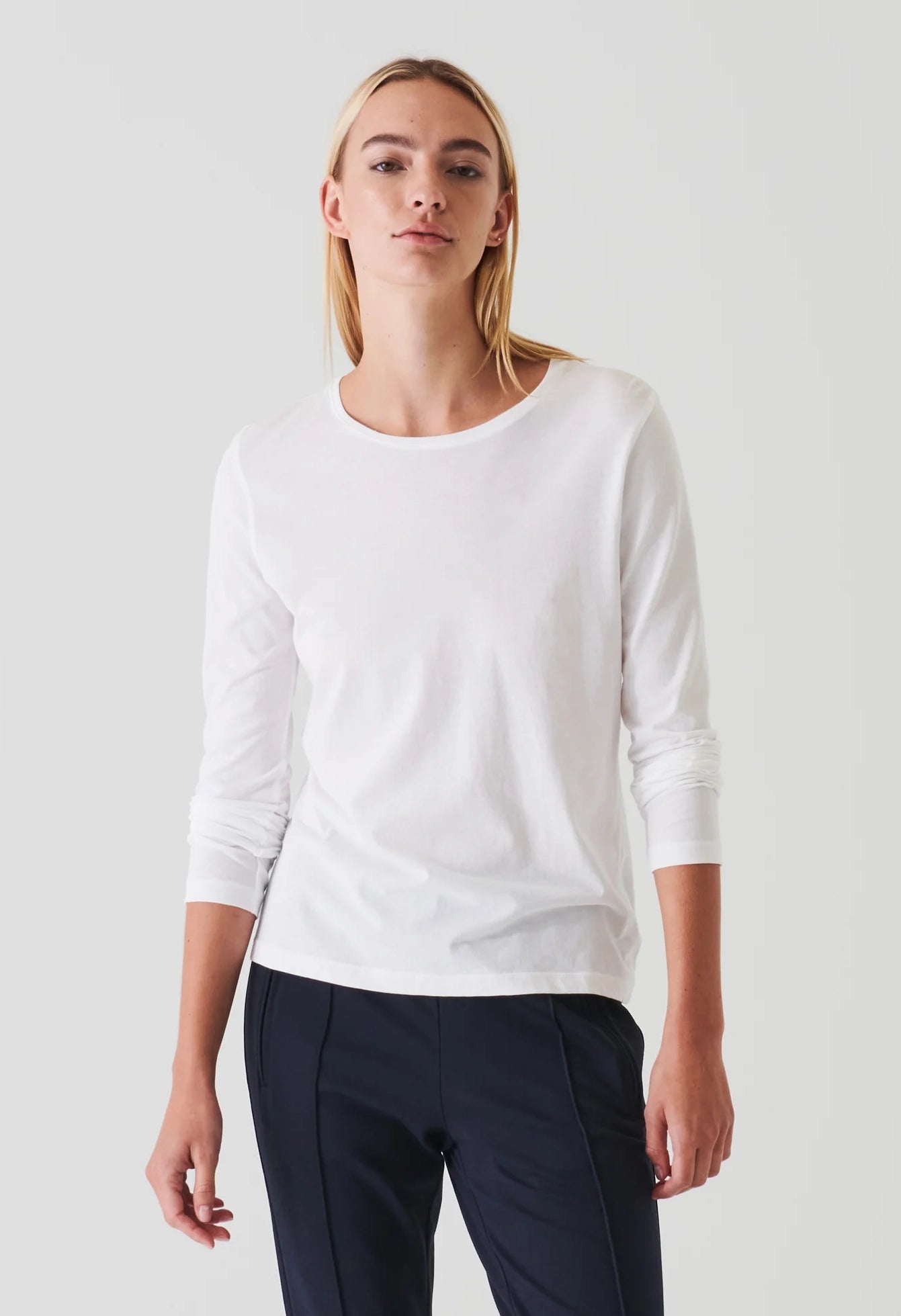 Long Sleeve Lightweight Pima Cotton T-Shirt