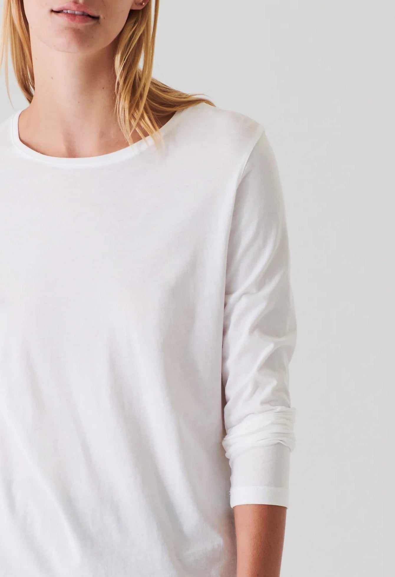 Long Sleeve Lightweight Pima Cotton T-Shirt