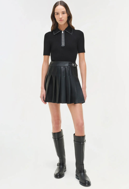 Linnie Knit Combo Midi Dress