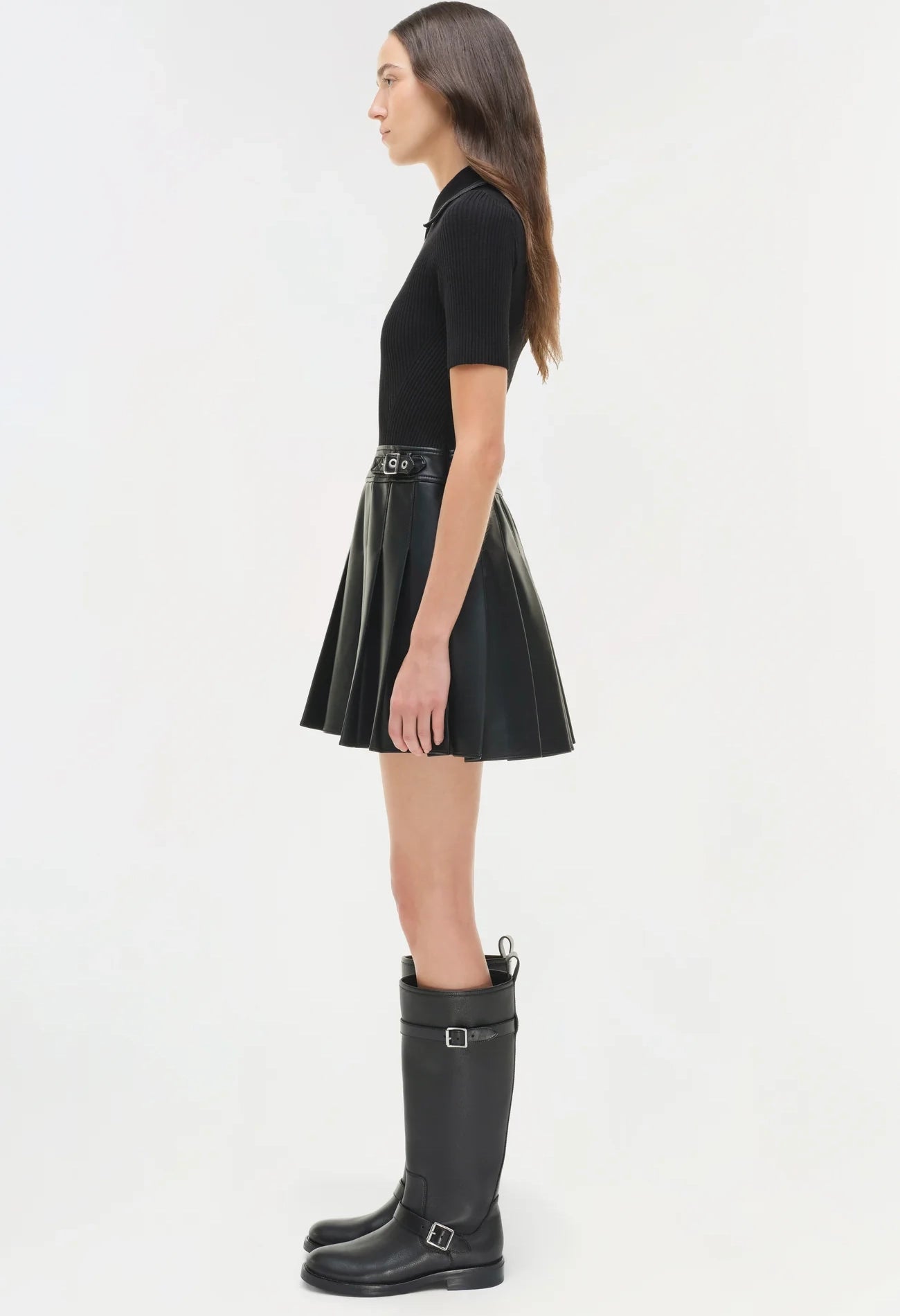 Linnie Knit Combo Midi Dress