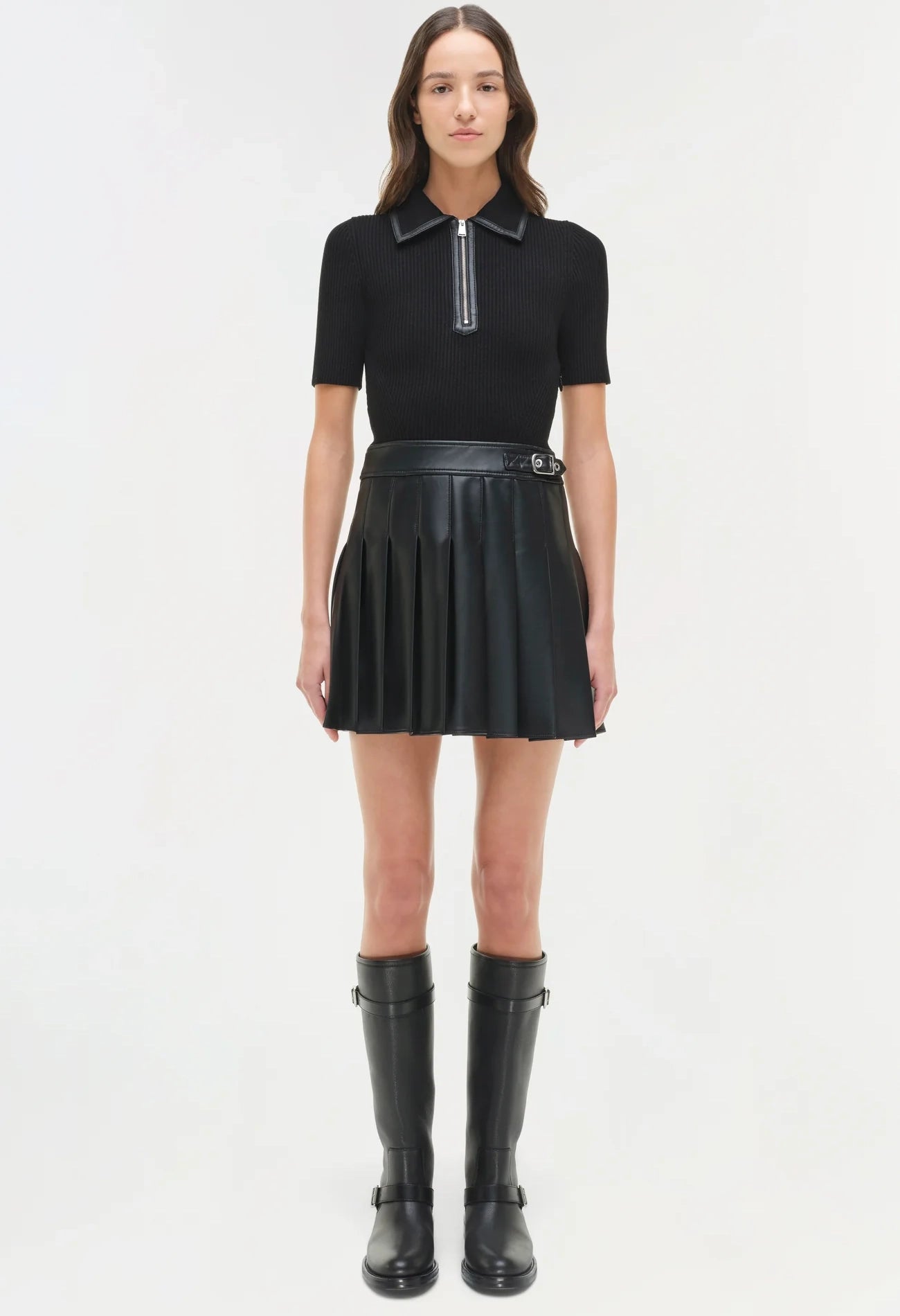 Linnie Knit Combo Midi Dress