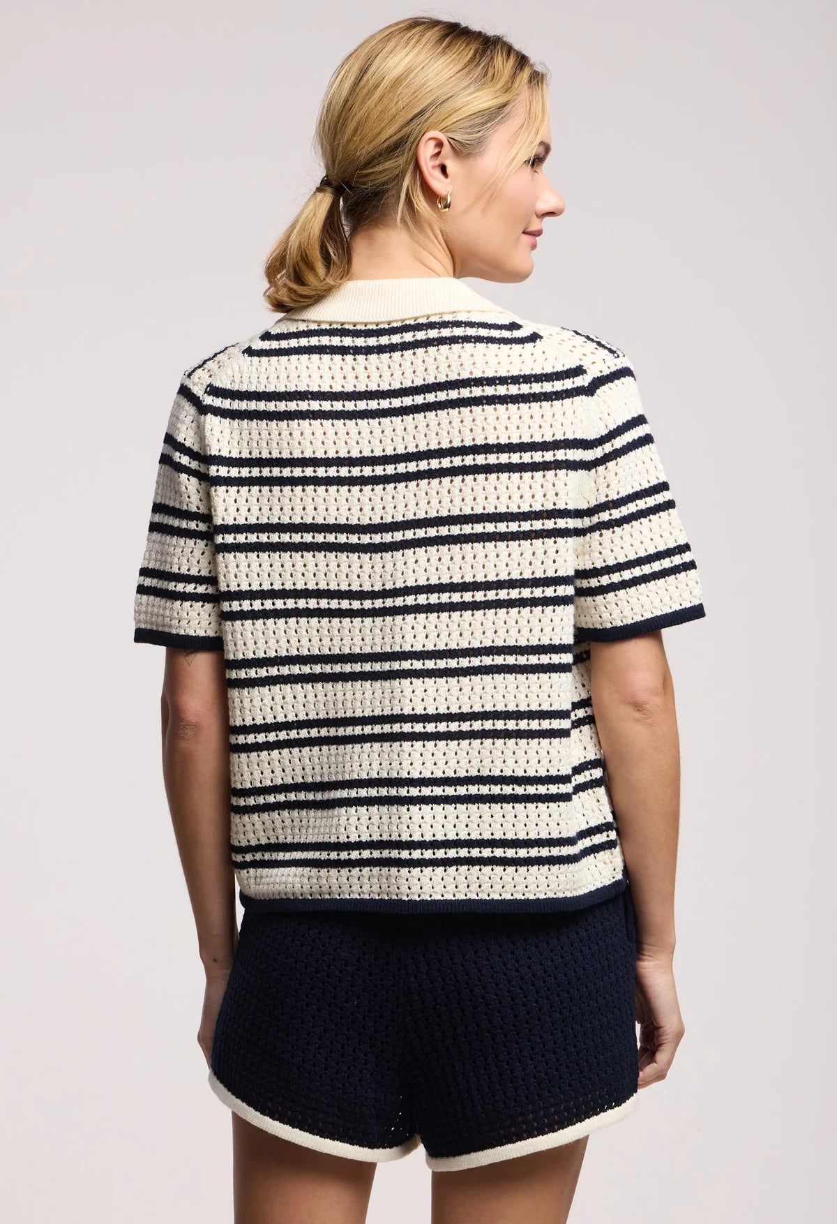 Lumae Mesh Cotton Knits Top