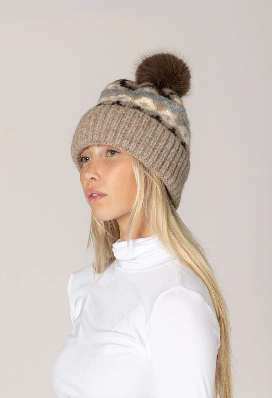 Faux Fur Pom Pom Hat