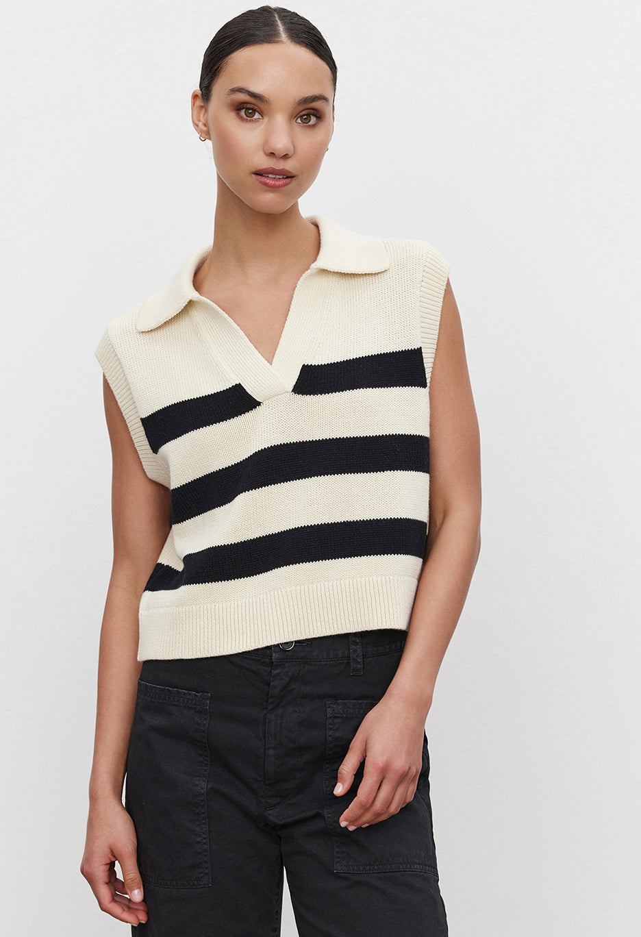 Mariette Cotton Cashmere Sweater Vest