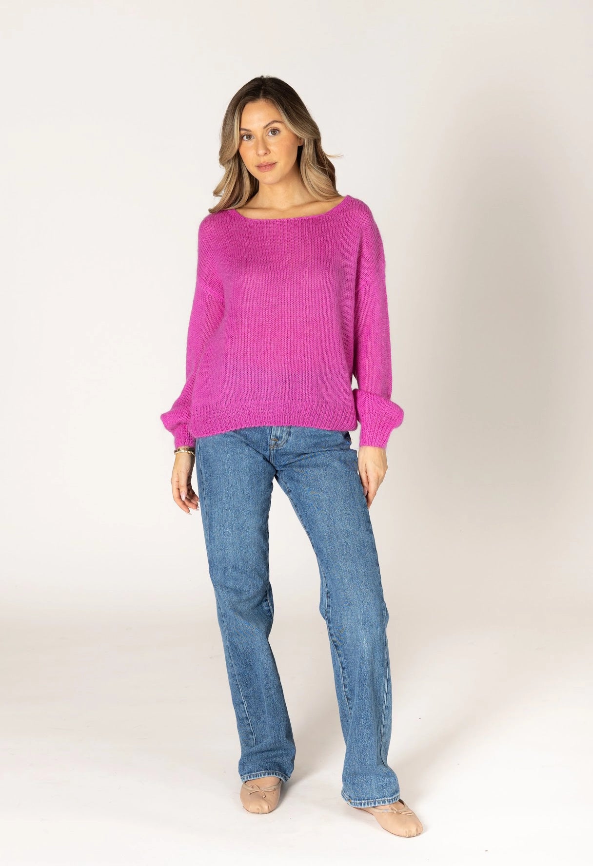 Marigold Mohair Pullover Sweater