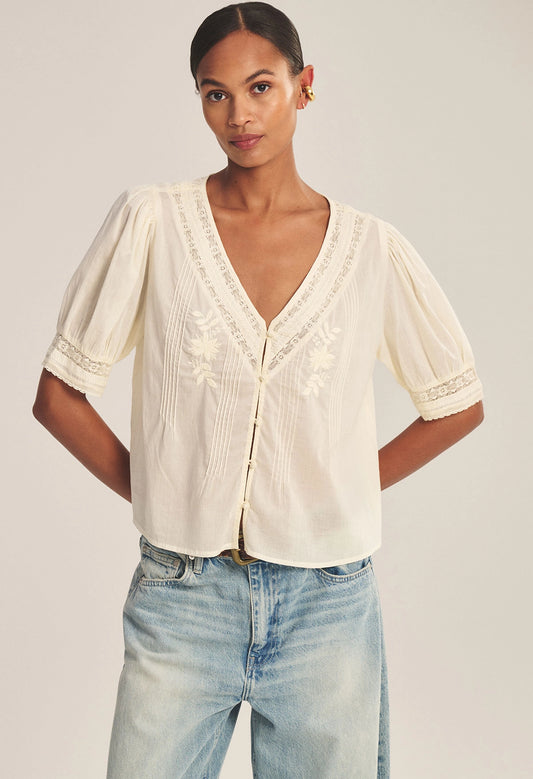 Mavis Cotton Lace Top