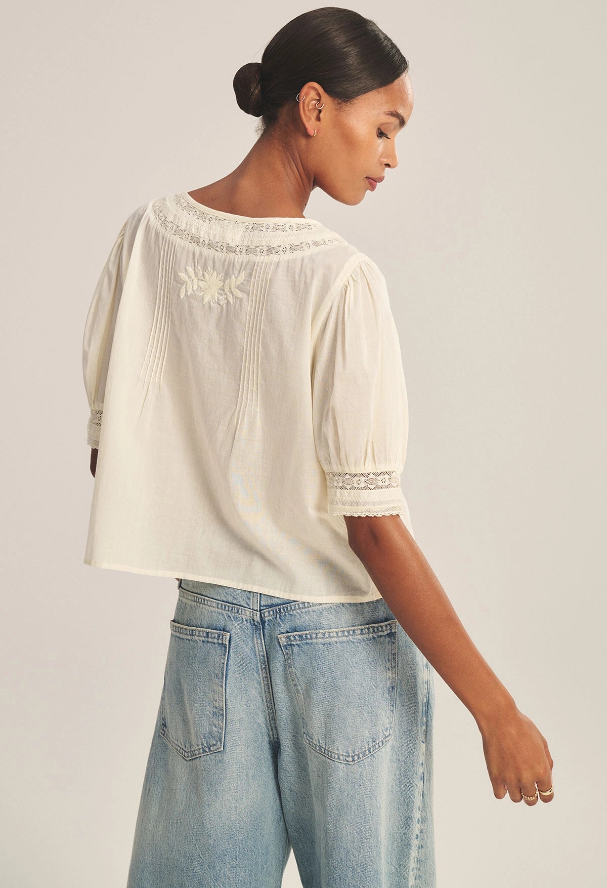 Mavis Cotton Lace Top