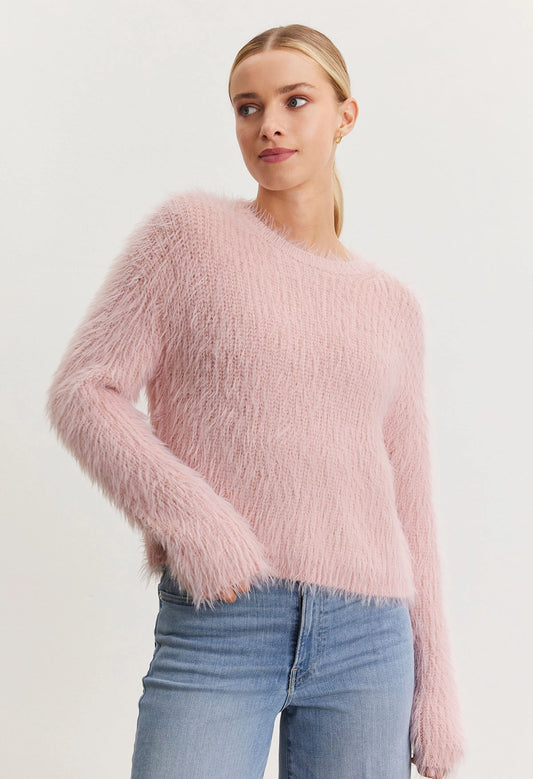 Maylie Novelty Feather Yarn Sweater