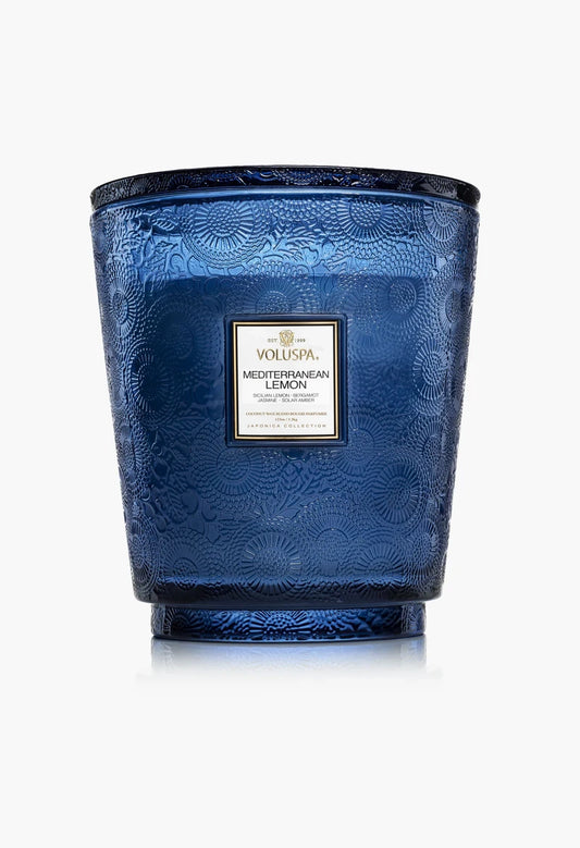 Mediterranean Lemon 5 Wick Hearth Candle