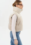 Melicia Faux Leather Reversible Vest