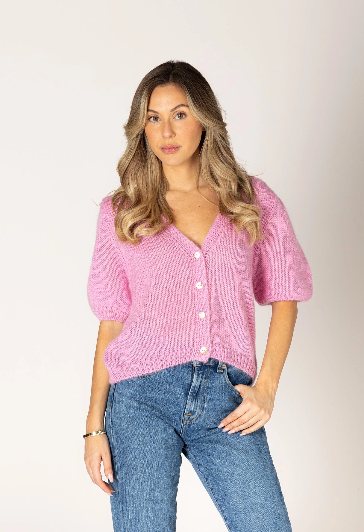 Mila Mohair Short Sleeve Cardigan