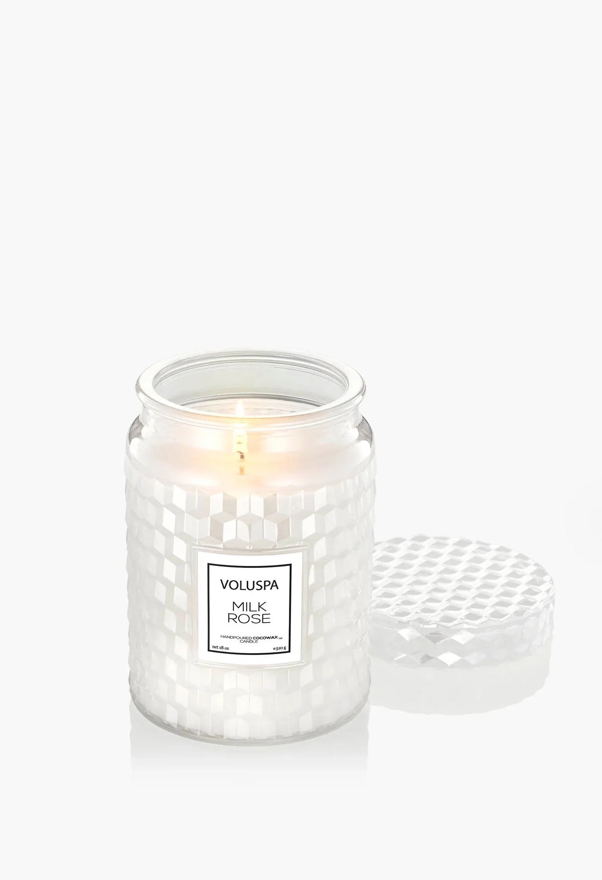 Milk Rose 18 oz Large Jar Candle