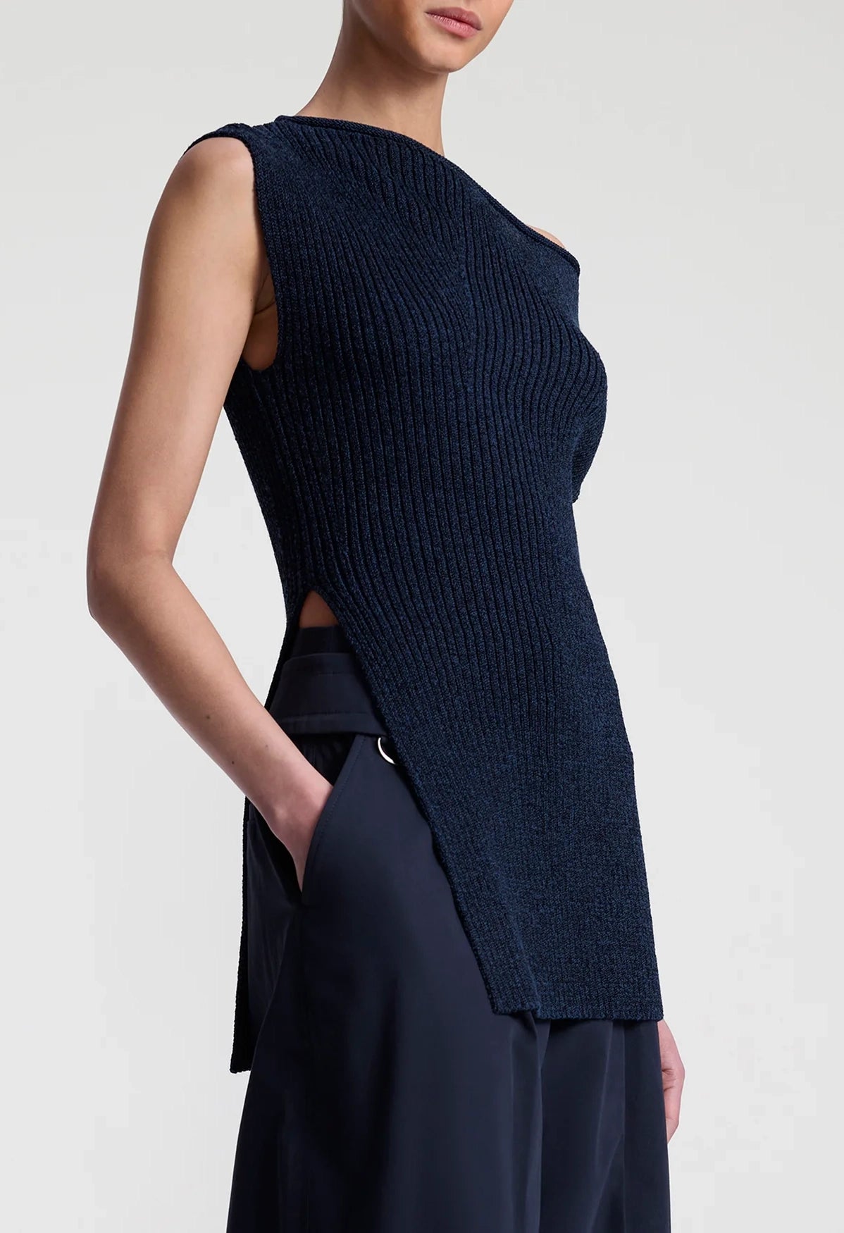 Millie Knit Asymmetrical Top