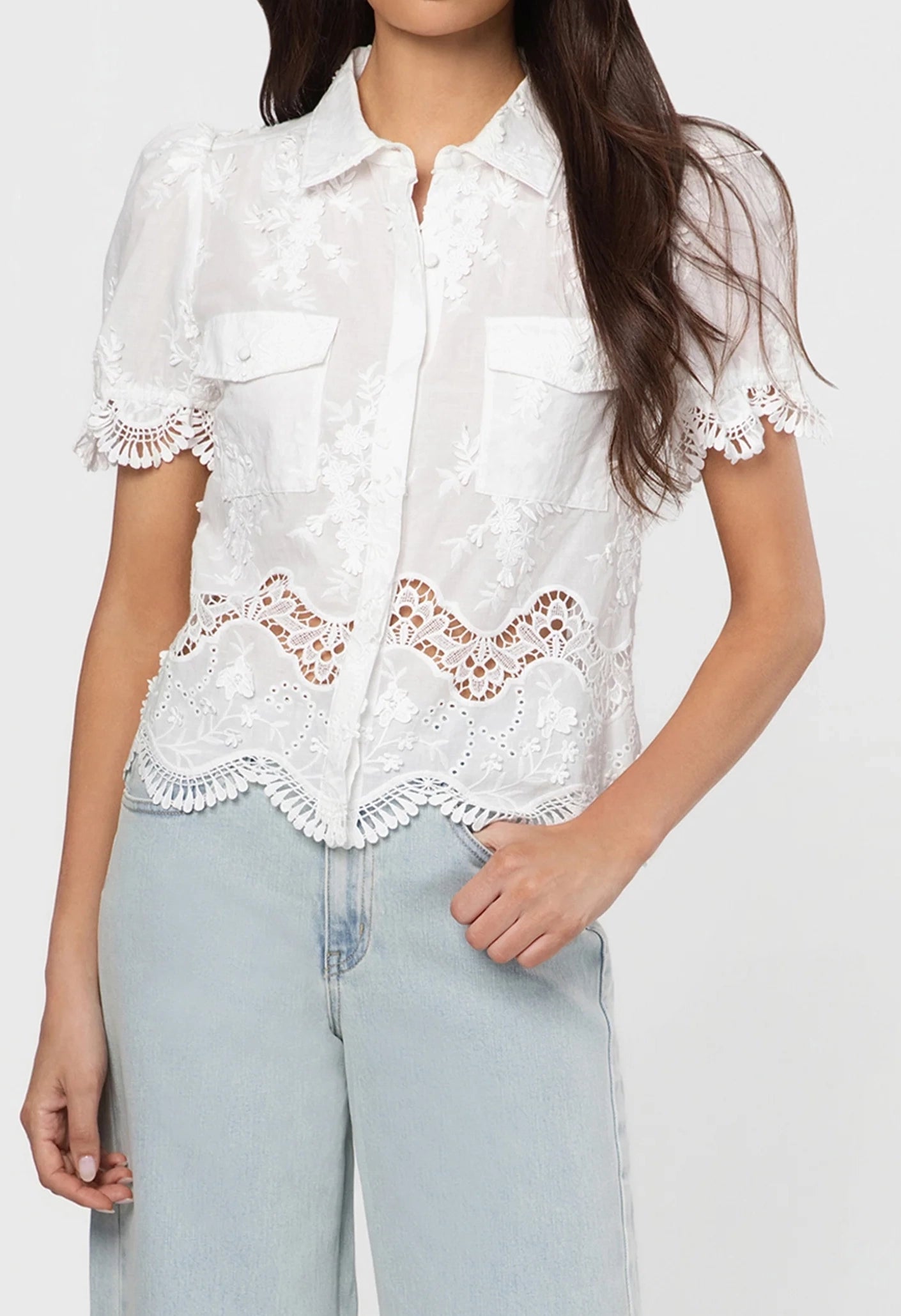 Mina 3D Voile Shirt