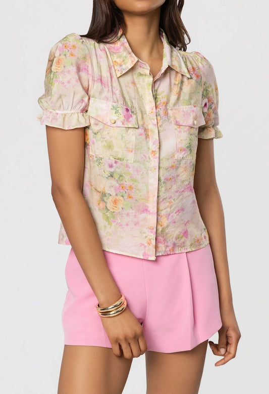 Mina Floral Voile Top