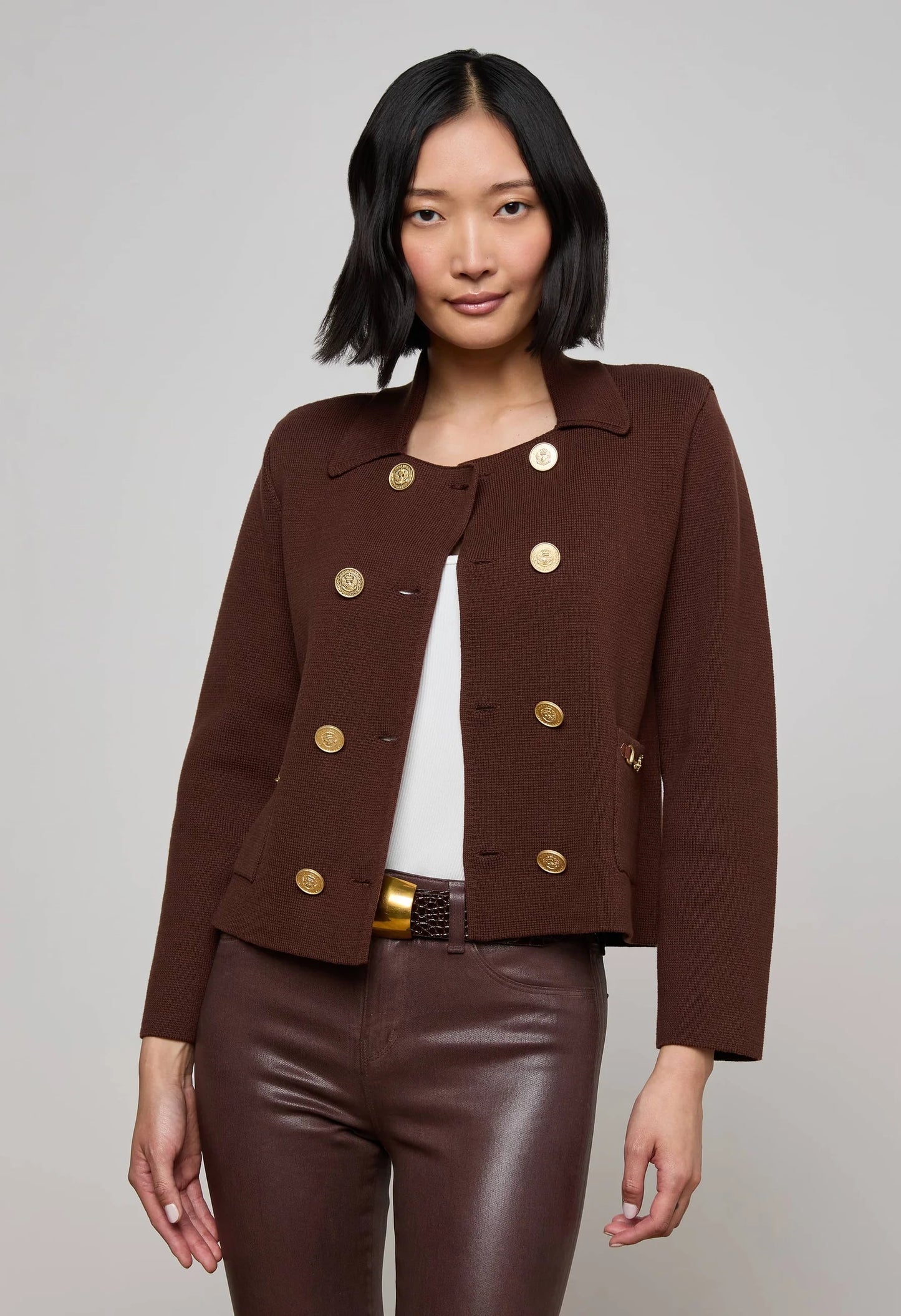 Madilyn Double Breasted Knit Jacket