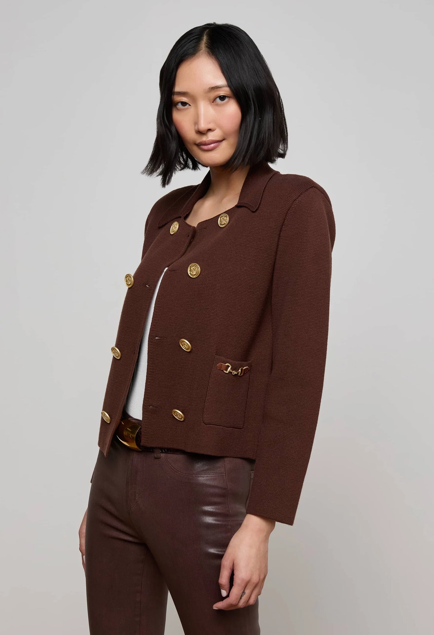 Madilyn Double Breasted Knit Jacket