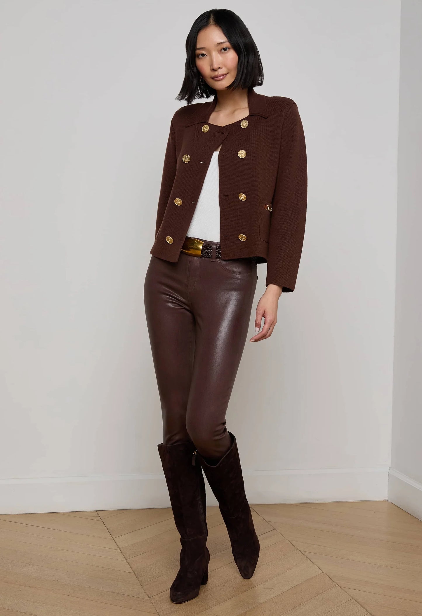 Madilyn Double Breasted Knit Jacket