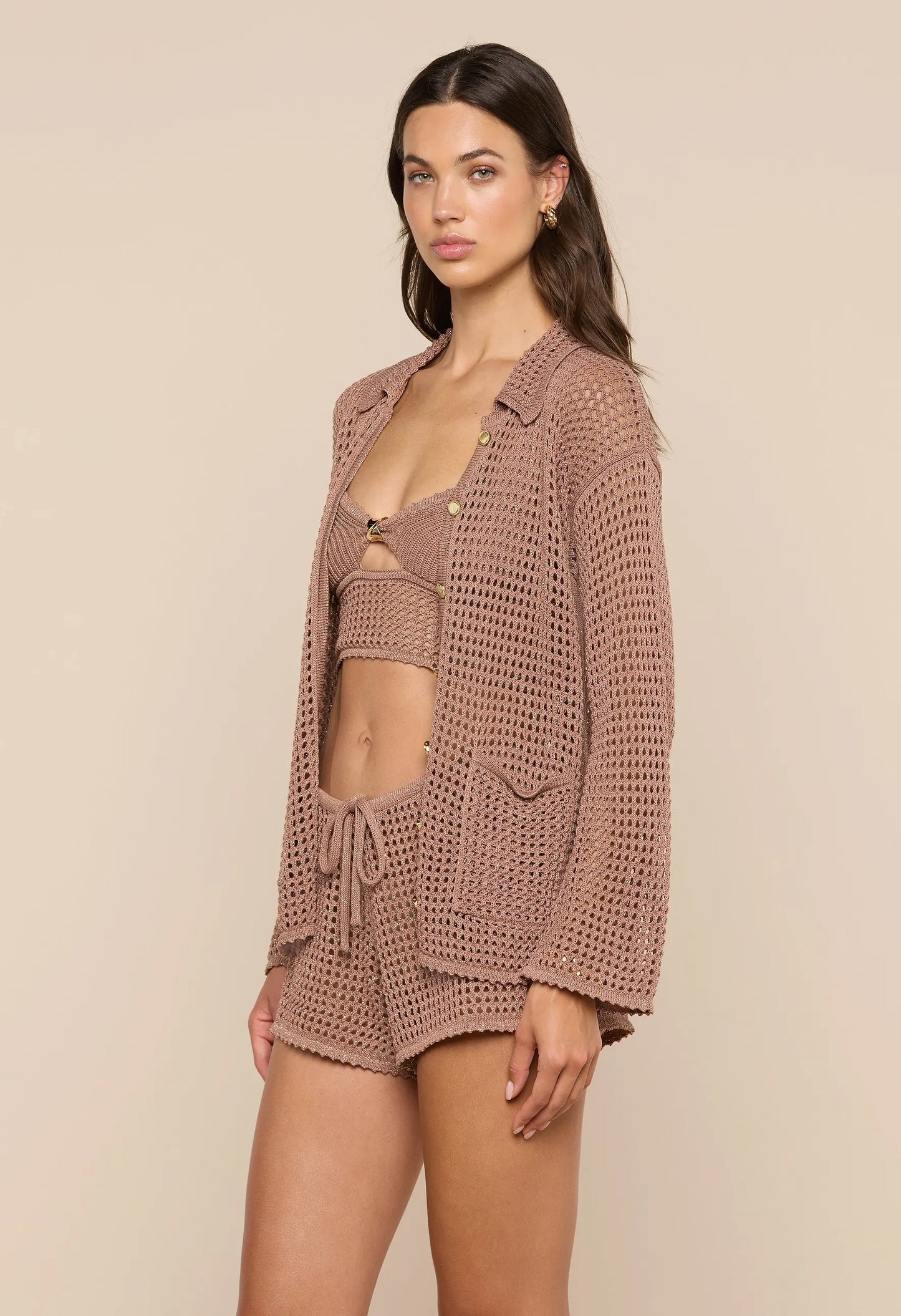 Mariana Pointelle Knit Shirt