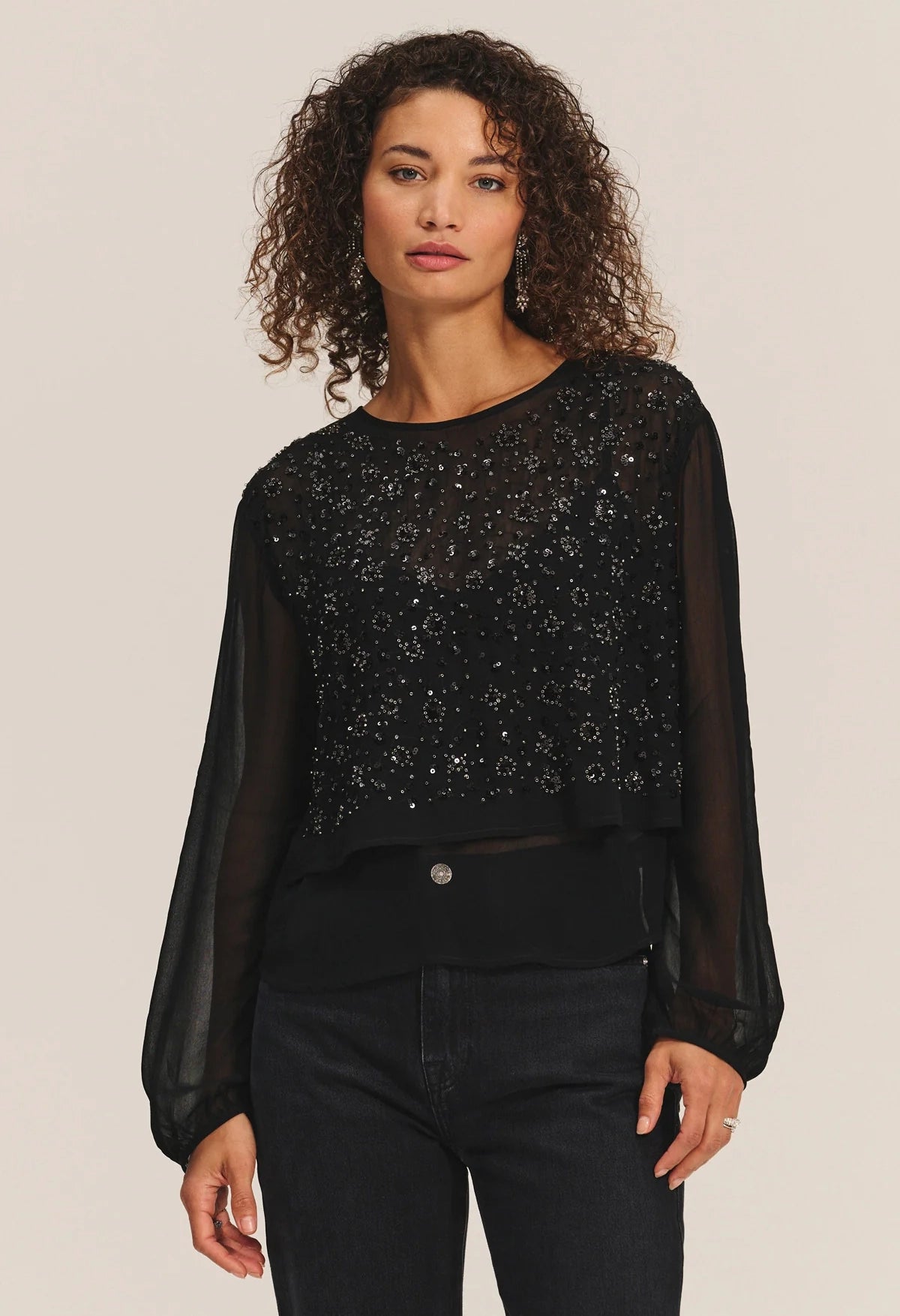 Marlowe Sequins Top