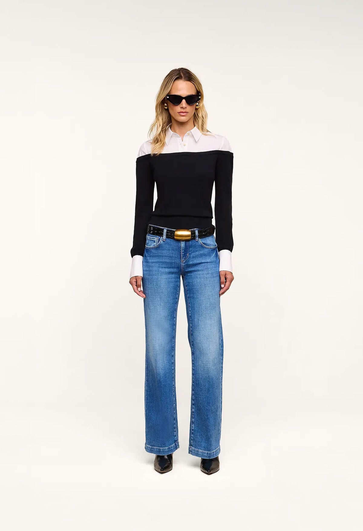 Mathilde Poplin Collar Pullover