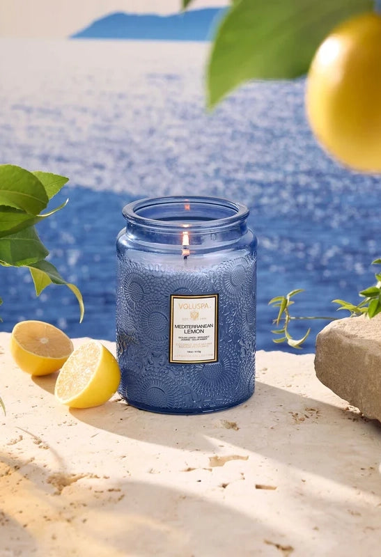 Mediterranean Lemon 18 oz Large Jar Candle