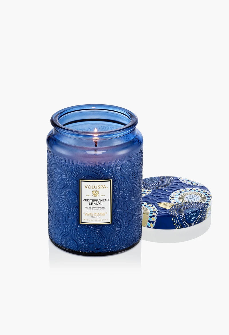 Mediterranean Lemon 18 oz Large Jar Candle