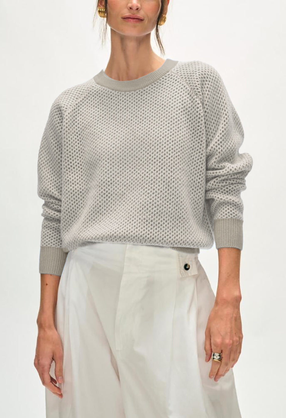 Cashmere Mesh Sweatshirt