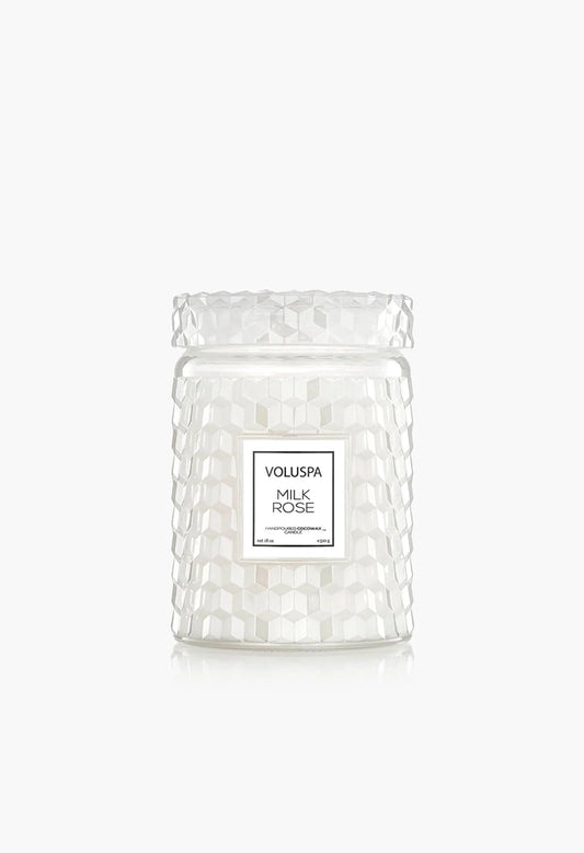 Milk Rose 18 oz Large Jar Candle