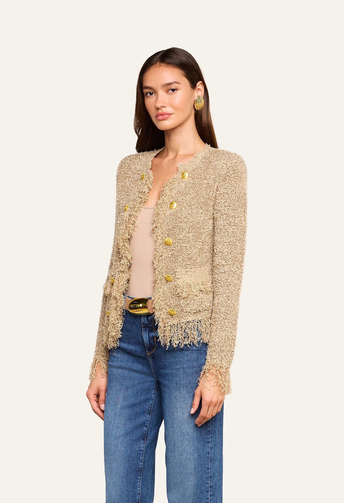 Mireille Fringe Cardigan