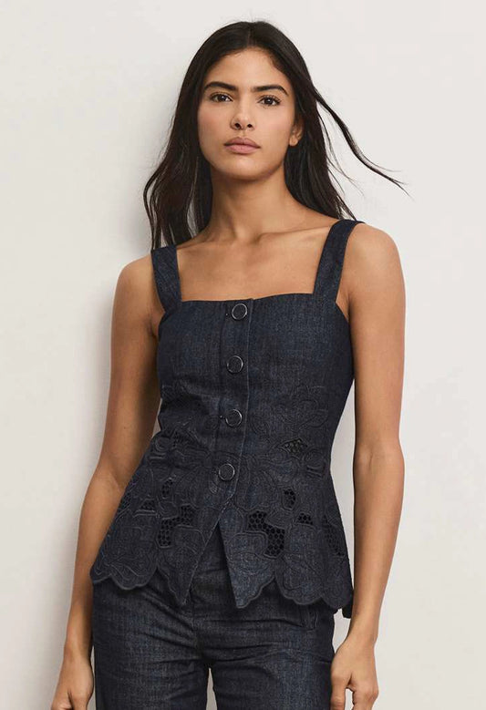 Mirielle Eyelet Tank Top