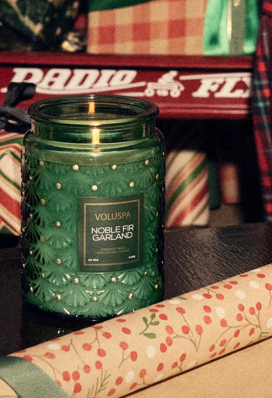 Noble Fir Garland 18 oz Large Jar Candle