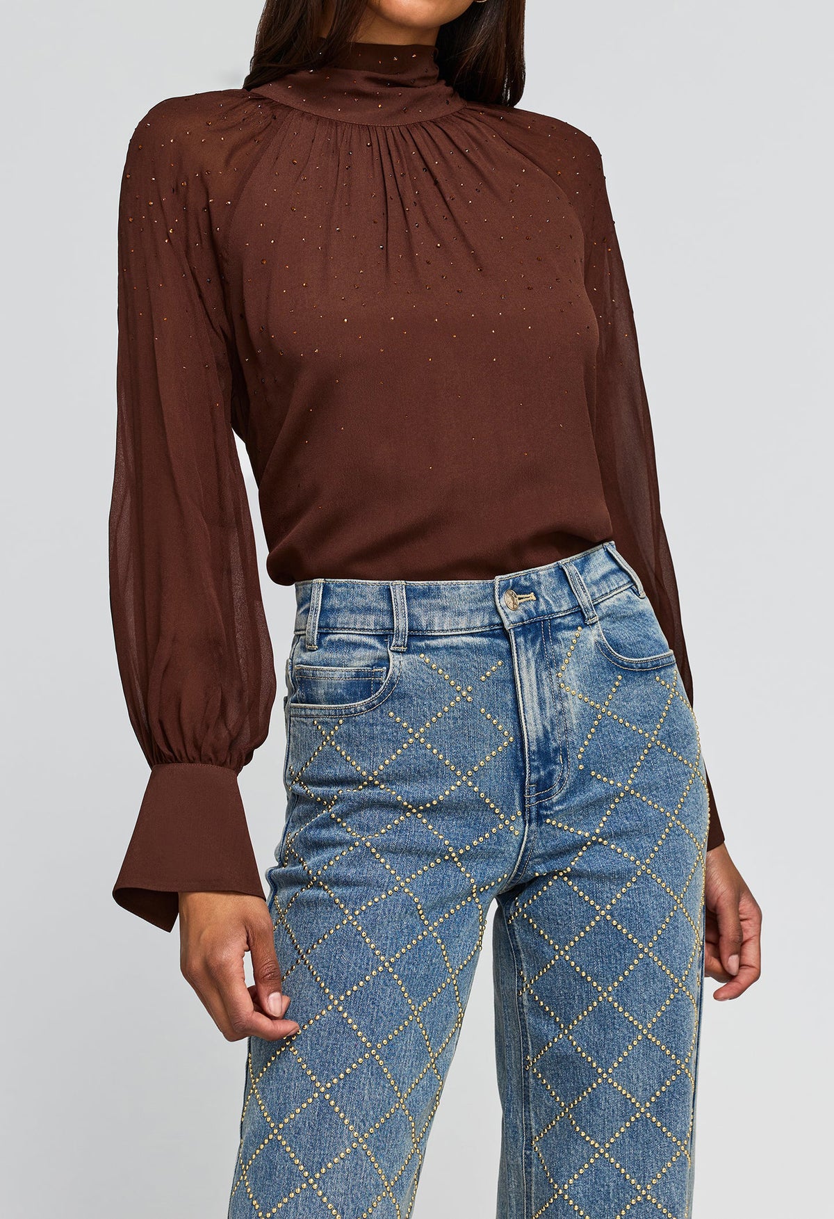 Noor Combo Crystal Blouse