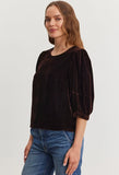 Nancy Silk Velvet Top