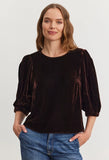 Nancy Silk Velvet Top